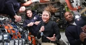 Watch: Artemis II astronauts take questions on their way toward the moon