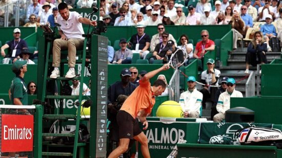 Daniil Medvedev gets code violation after racket tantrum in 6-0, 6-0 loss