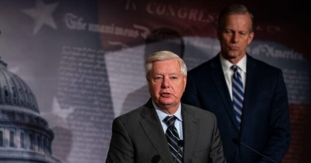 Senate Republicans unveil budget resolution, kickstarting reconciliation process to fund ICE