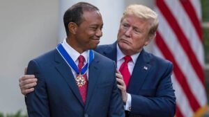 Tiger Woods told officer he was on phone with ‘the president’ after crash