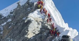 Hundreds of hikers summit Mt. Everest in record spring climbing season