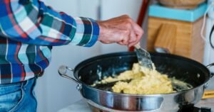 Not milk or butter – add 1 ingredient to make ‘creamy scrambled eggs’