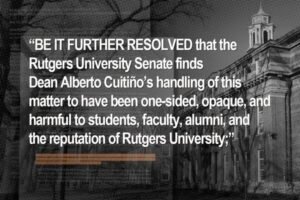 Rutgers Faculty Split Over Disinvited Commencement Speaker