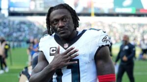 AJ Brown wedding had no Eagles teammates as trade rumors continue