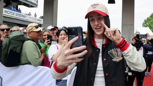 Caitlin Clark tells Indy 500 drivers to start their cars as grand marshal