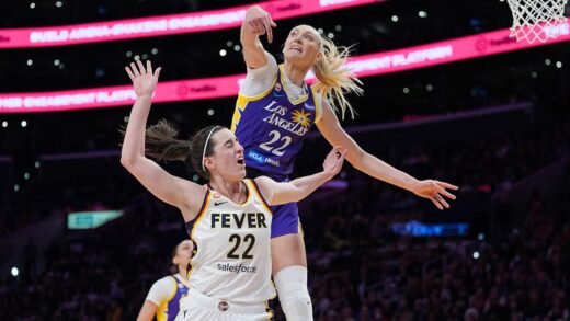 Sparks forward Cameron Brink blocks Caitlin Clark with explicit outburst