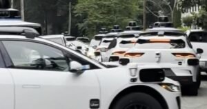 Driverless Waymo cars get into traffic jam in Atlanta