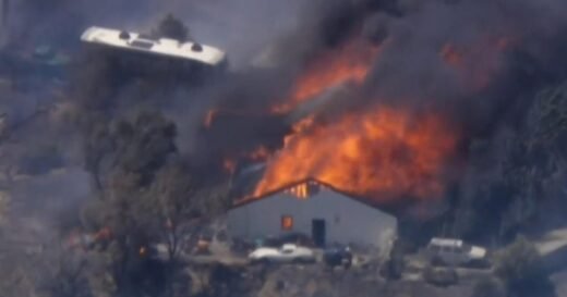 Eye Opener: Fast-moving wildfire in California threatens homes