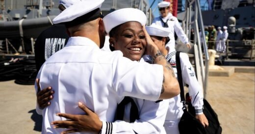 Largest aircraft carrier in the world returns to the U.S., bringing thousands of sailors home