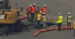 Sinkhole opens near LaGuardia runway ahead of Memorial Day weekend