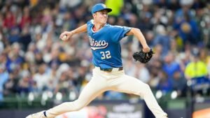 Brewers’ Misiorowski throws hardest pitches in Statcast era vs. Yankees