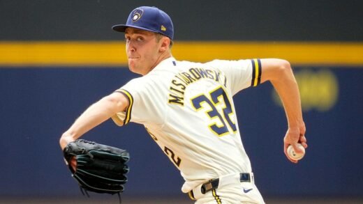 Brewers’ Jacob Misiorowski sets MLB record with 57 pitches over 100 mph
