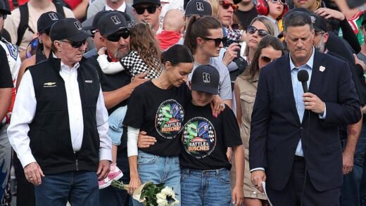 Samantha, Brexton Busch join NASCAR tribute to Kyle Busch at Coca-Cola 600