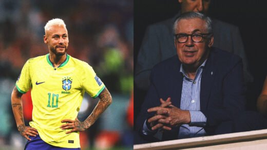 Brazil Boss Carlo Ancelotti Struggling With Neymar World Cup Roster Decision
