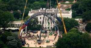Construction begins for UFC fight on White House lawn