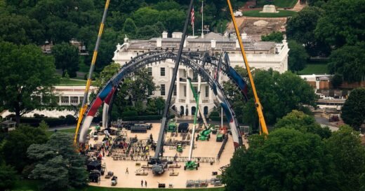 Construction begins for UFC fight on White House lawn