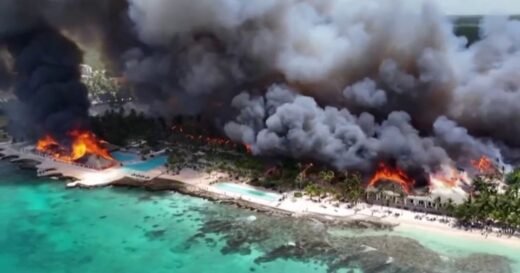 Massive fire engulfs popular Dominican Republic tourist resort