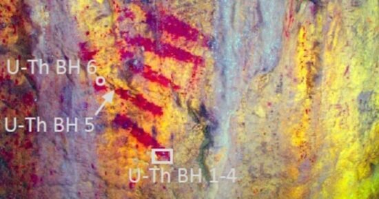 Red stripes declared U.K.’s oldest art after being dismissed as a natural phenomenon