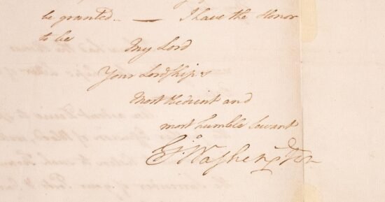George Washington’s letter accepting British surrender in America goes on display in London