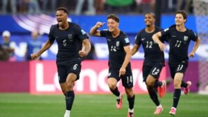 Auston Trusty scored in the third minute to give the US an early lead