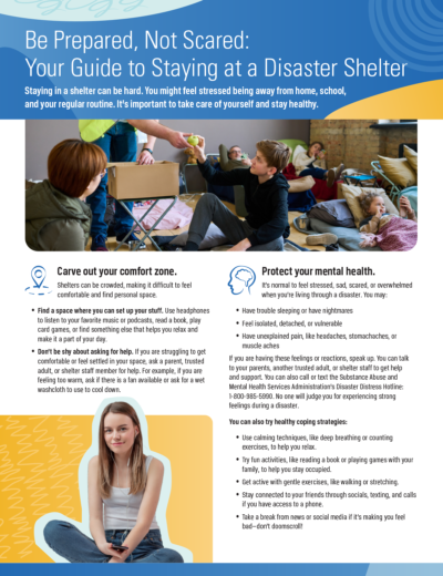 Teen Shelter Safety Factsheet | Natural Disasters