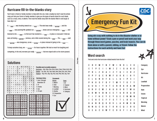 Teen Activity Book | Natural Disasters