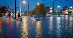 Remnants from Tropical Storm Arthur drench Gulf states, flooding homes and forcing evacuations