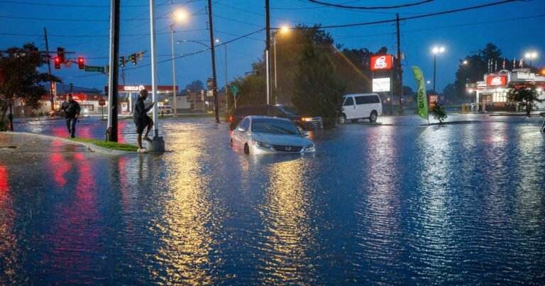 Remnants from Tropical Storm Arthur drench Gulf states, flooding homes and forcing evacuations