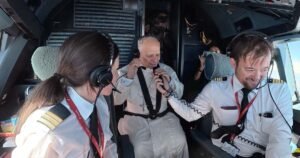 Pope Leo travels in plane cockpit on his Spain visit second leg flight to Barcelona