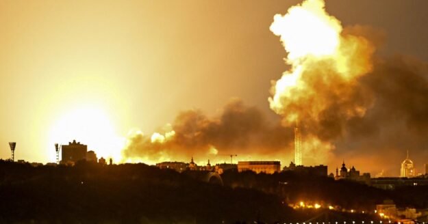 Major Russian missile and drone attacks across Ukraine kill several, wound dozens