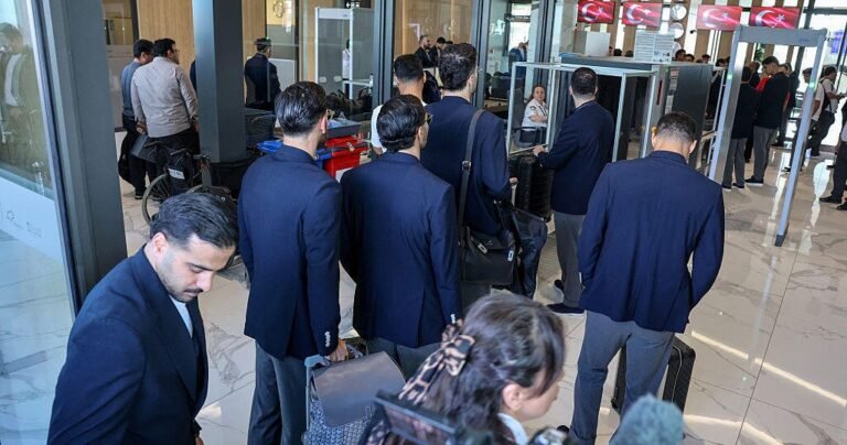 Iran soccer team departs for Mexico ahead of World Cup as some team officials denied U.S. visas, Iranian officials say