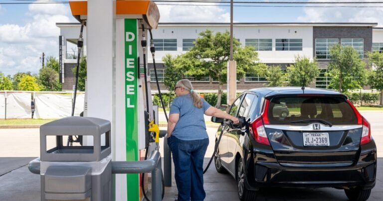 Gas prices fall below $4 a gallon for the first time in nearly 3 months