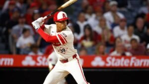 Former Angels outfielder Jordyn Adams signs with SMU to play football