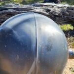 Metallic space balls found on Australian beach