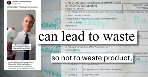 What records reveal about Newsom’s taxpayer-funded, California-branded free diaper program