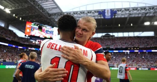 Jude Bellingham’s cheeky moment with Erling Haaland before England win | Football | Sport