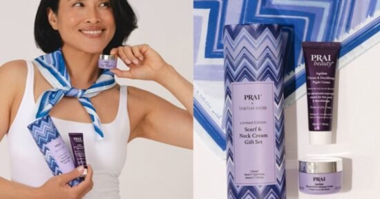 M&S launches new Prai neck cream set with designer scarf