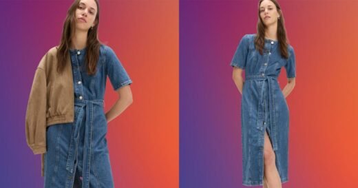 ‘Flattering’ M&S denim midi dress under £40