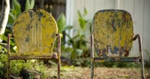 The unlikely baking ingredient that tackles stubborn rust on garden furniture