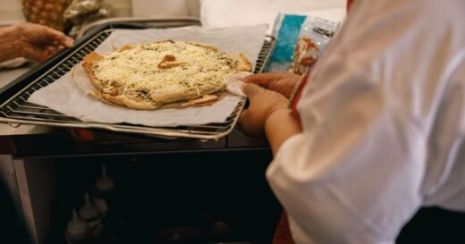 Frozen pizza tastes crisper if coated in 1 ingredient before cooking