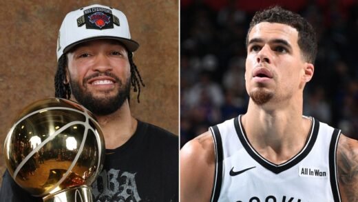 Michael Porter Jr. waits at guest list as Knicks’ Brunson walks in