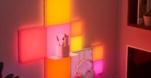 Nanoleaf’s colorful pegboard and shelf kit is half off
