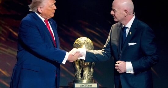 Trump says he saw World Cup play that led to Folarin Balogun’s suspension and spoke to FIFA president