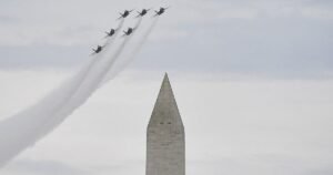 July 4th military flyover display halts D.C. airport operations