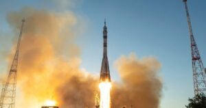 NASA astronaut joins two Russians on trip to International Space Station for 8-month stay
