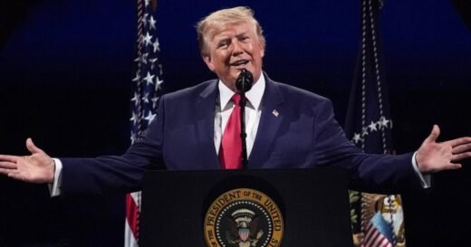 Trump speaks after hours-long delay for Freedom 250 event due to severe weather