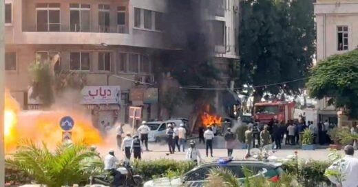 French President Emmanuel Macron safe after bomb blasts near his hotel in Damascus