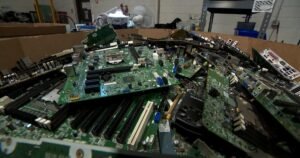 Inside a recycling firm for electronic waste