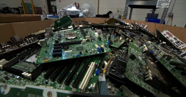 Inside a recycling firm for electronic waste