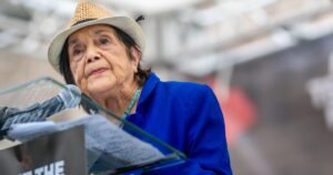 Labor activist Dolores Huerta says Trump “does not know history” with past comments on Mexican people